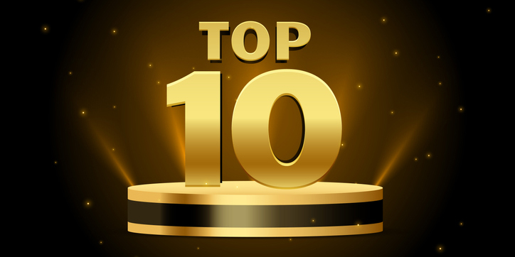 top 10 best golden podium award background
